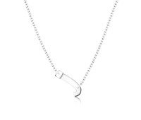 Alphabet Silver Necklace j SPE-5576